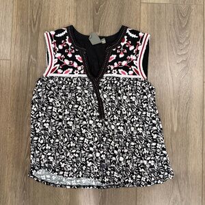 Anthropologie One September Embroidered top XS